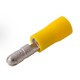 Разъем штекерный изолированный штекер 5 мм 4-6 мм (РШи-п 6.0-5/РшИп5.5-4) желтый  08-0531  REXANT
