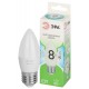 Лампа светодиодная  GREEN LINE LED B35-8W-840-E27 GL E27 8 Вт свеча яркий белый свет  Б0067104  ЭРА