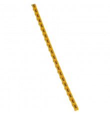 Маркер Duplix - чёрная маркировка на желтом фоне - заглавная буква E  038414  Legrand