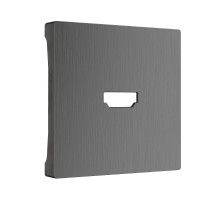 W1196004/ Электроустановочные изделия - Накладка для розетки HDMI (графит рифленый)  a050744  Werkel