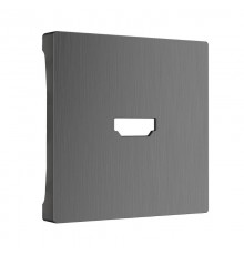 W1196004/ Электроустановочные изделия - Накладка для розетки HDMI (графит рифленый)  a050744  Werkel