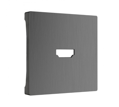 W1196004/ Электроустановочные изделия - Накладка для розетки HDMI (графит рифленый)  a050744  Werkel