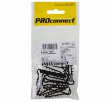 Дюбель-хомут 5-10 черный, прямоугольный (10 шт.) PROCONNECT  07-4621-9  PROconnect
