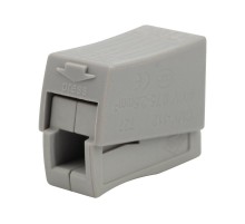 Строительно-монтажная клемма СМК 224-112 для светильника на 2 проводника 1.0-2.5/0.5-2.5 мм, белая (5 шт./уп.)  07-2411-5  REXANT