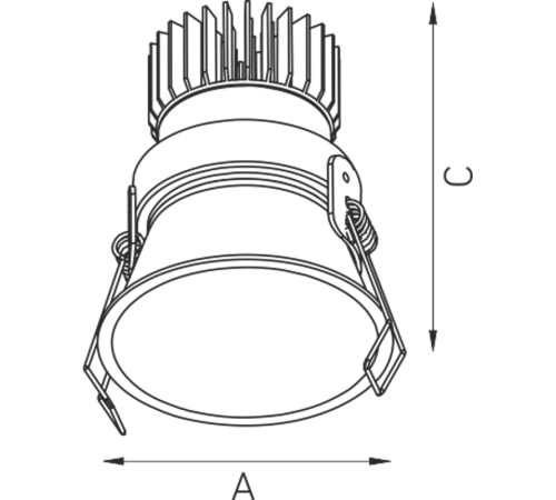 Светильник FARO 13 WH D45 3000K (with driver)  1542000200  Световые Технологии