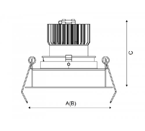 Светильник светодиодный EOS 07 WH D45 3000K DALI  1693000330  Световые Технологии