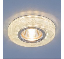 Светильник точечный встраиваемый 2191 MR16 CL/BL прозрачный/голубой  a036443  Elektrostandard