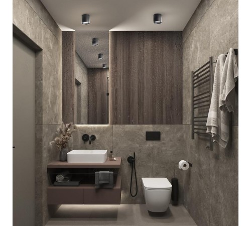 Светильник потолочный под лампу макс 12W, 230V, GX53, белый, HL363  41998  FERON