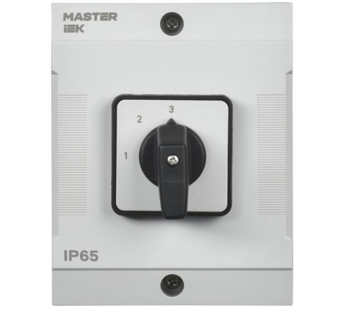 Переключатель кулачковый в боксе стандартная рукоятка 10А схема 82  MI-CS20-010-082  IEK