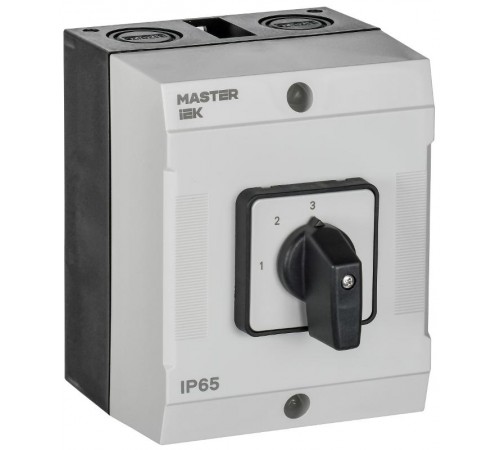 Переключатель кулачковый в боксе стандартная рукоятка 10А схема 82  MI-CS20-010-082  IEK