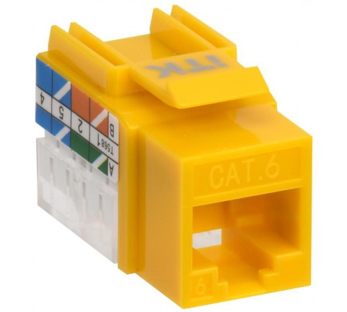 Модуль Keystone Jack кат.6 UTP 110 IDC 90град жёлтый  CS1-1C06U-11-05  ITK