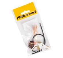 Выключатель для настенного светильника c проводом и деревянным наконечником "Gold" индивидуальная упаковка 1 шт. PROCONNECT  32-0104-9  PROconnect