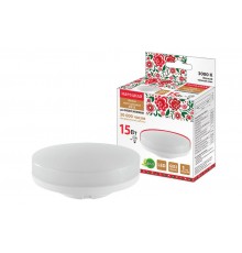 Лампа светодиодная GX53-15 Вт-230 В-3000 К-Э, h=26 мм, Народная  SQ0340-1574  TDM