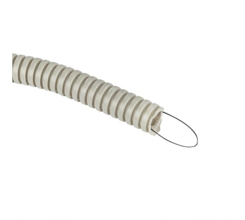 Труба гибкая гофрированная ПВХ 16мм с протяжкой (25м)  tg-z-16-25n  EKF