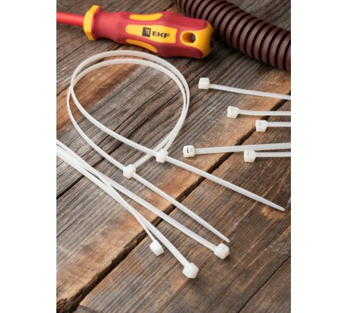 Хомут P6.6 стандартный (б), 3.6x300 (100шт) FlexLock PROxima  plc-fl-ctsw-3.6x300  EKF