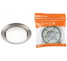 Светильник точечный встраиваемый под лампу СВ 01-06 GX53 сатин никель  SQ0359-0060  TDM