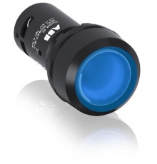 Кнопка с подсветкой CP1-11L-10 синяя 24В AC/DC с плоской клавишей без фиксации 1НО  1SFA619100R1114  ABB