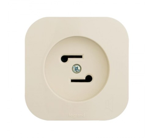 Розетка для радиотрансляционной сети - Legrand Quteo - IP20 накладной монтаж - слоновая кость  782249  Legrand