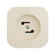 Розетка для радиотрансляционной сети - Legrand Quteo - IP20 накладной монтаж - слоновая кость  782249  Legrand