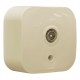 Розетка для радиотрансляционной сети - Legrand Quteo - IP20 накладной монтаж - слоновая кость  782249  Legrand