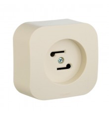 Розетка для радиотрансляционной сети - Legrand Quteo - IP20 накладной монтаж - слоновая кость  782249  Legrand