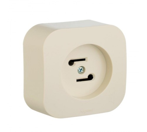 Розетка для радиотрансляционной сети - Legrand Quteo - IP20 накладной монтаж - слоновая кость  782249  Legrand