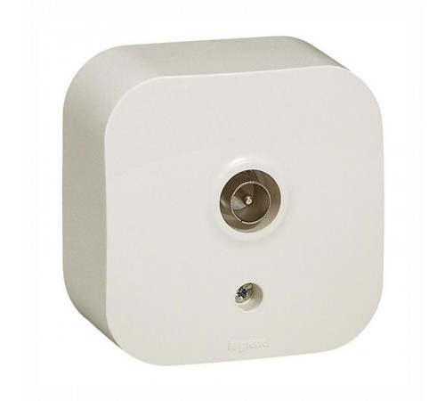 Розетка для радиотрансляционной сети - Legrand Quteo - IP20 накладной монтаж - слоновая кость  782249  Legrand