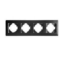 Рамка 4 поста (антрацит) серия BW  201224  SPL