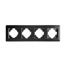 Рамка 4 поста (антрацит) серия BW  201224  SPL