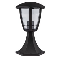 Светильник садово-парковый 6-гранный черный напольный 29см E27 IP44(У1) НТУ 07-40-003 "Валенсия 1" (  Б0051190  ЭРА