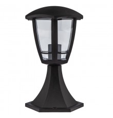 Светильник садово-парковый 6-гранный черный напольный 29см E27 IP44(У1) НТУ 07-40-003 "Валенсия 1" (  Б0051190  ЭРА