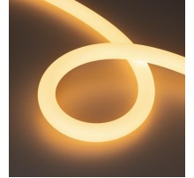 Светодиодная лента герметичная MOONLIGHT-TOP-A336-D25mm 24V Warm2700 360deg (14.4 W/m, IP65, 2835, 5m, wire x1) (Arlight, Вывод кабеля прямой)  03874