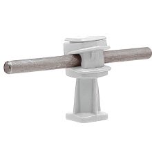 Держатель проводника круглого 6-8 мм белый, высота 36 мм, пластик91008Ezetek