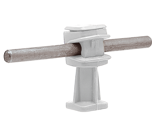 Держатель проводника круглого 6-8 мм белый, высота 36 мм, пластик91008Ezetek