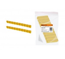 Маркер наборный - символ "L" желтый 2,5 мм2 (150 шт.)   SQ0534-0027  TDM