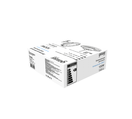 Светильник светодиодный подвесной UFO 100W 12000lm 5000K 175-265V IP65 D230*88мм черный скобка в комплекте  821536300  Gauss