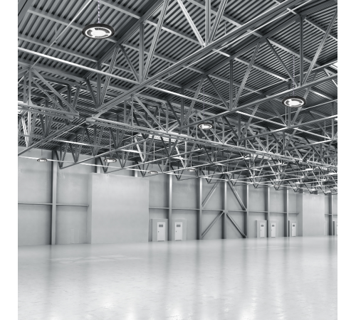 Светильник светодиодный подвесной UFO 100W 12000lm 5000K 175-265V IP65 D230*88мм черный скобка в комплекте  821536300  Gauss