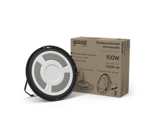 Светильник светодиодный подвесной UFO 100W 12000lm 5000K 175-265V IP65 D230*88мм черный скобка в комплекте  821536300  Gauss