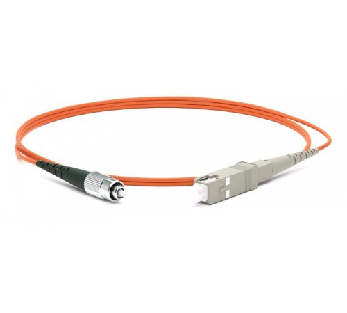 FC-S2-50-FC/PR-SC/PR-H-1.5M-LSZH-OR Патч-корд волоконно-оптический (шнур) MM 50/125, FC-SC, 2.0 мм, simplex, LSZH, 1.5 м  245557  Hyperline