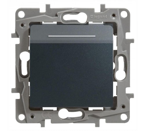 Etika Антрацит Выключатель карточный с выдержкой времени, с подсветкой  672693  Legrand