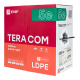 Кабель витая пара TERACOM Cat.5E F/UTP 4 пары solid внешний цвет черный упак. 305м  TRC-5EFTP-04PE-BK-OUT3  EKF