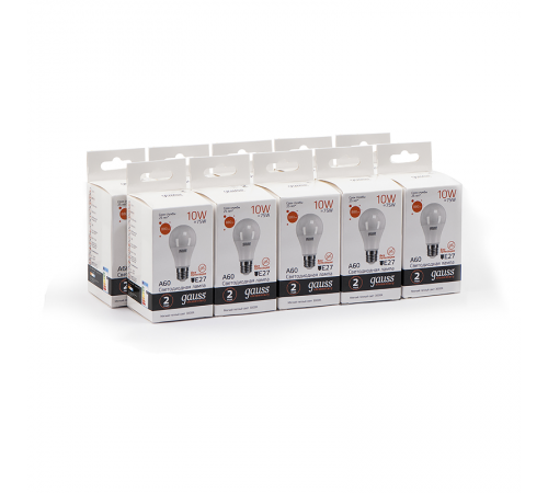 Лампа светодиодная LED 10Вт E27 220В 2700К Elementary A60  23210  Gauss