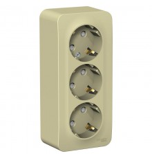 Blanca Бежевый О/У с изолирующей пластиной Розетка 3-ая с з/к со шт. 16А, 250В  BLNRA011317  SE