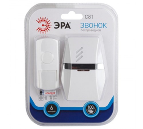 Звонок  ЭРА C81 беспроводной (нов.упак)  Б0018971  ЭРА