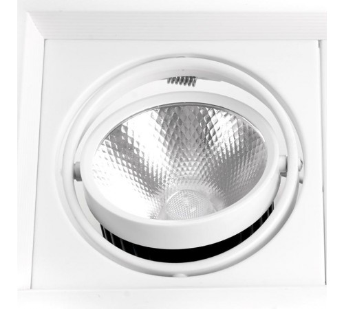 Светильник светодиодный встраиваемый карданный AL202, 2x20W, 3600 Lm, 4000К, 35 градусов, белый  29777  FERON