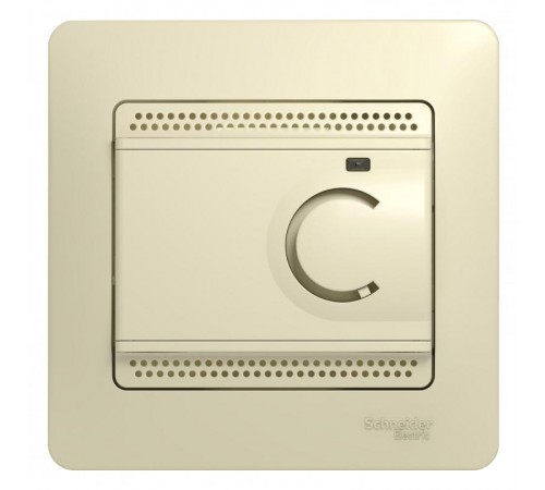 Glossa Бежевый Термостат электрон.теплого пола с датчиком,от+5до+50°C,16A,в сборе GSL000235 SE