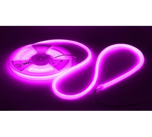 Лента светодиодная термостойкая для бани  LS2835-9,6-120-24-V-IP68-3 year-5m (фиолетовый)   Б0062357  ЭРА