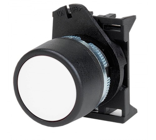 Кнопка плоская без фиксации, белая  ABHTR5  DKC