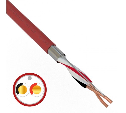 Кабель для пожарной сигнализации REXANT КПСВЭВнг(А)-LS 1x2x1,50 мм?, бухта 200 м 01-4863-1  REXANT