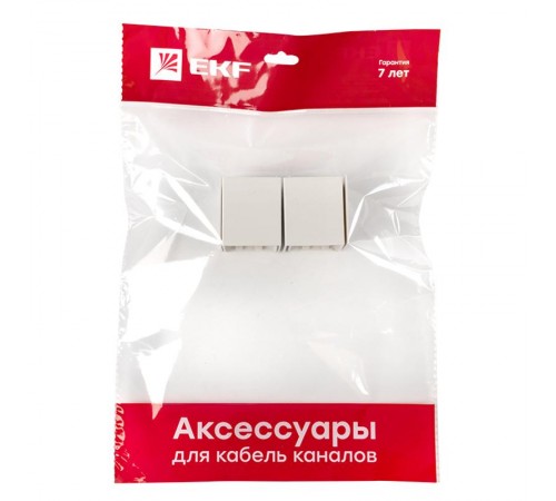 Соединитель (40х40) (4 шт) Plast EKF PROxima Белый    conw-40-40x4   EKF 